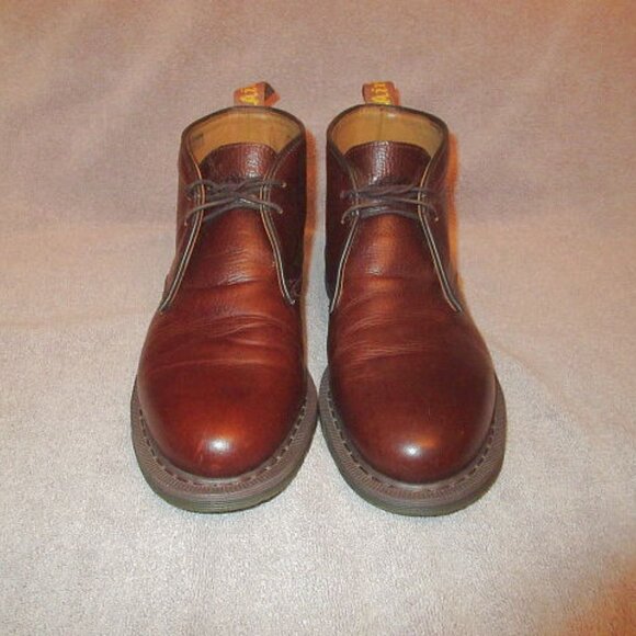 Dr. Martens Leather Chukka Boots Mens Size 10 Desert Brown Sawyer Casual Work - Picture 2 of 12